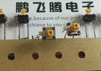 10 шт./лот, импортированный из Японии сенсорный выключатель B3F-6152 6*6*7.3 прямой штекер, кнопка с квадратной головкой 2 фута, микродвижение