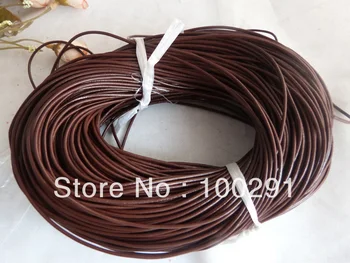 100 м /лот ювелирный шнур кофейного цвета 3 мм, аксессуары для круглого кожаного шнура
