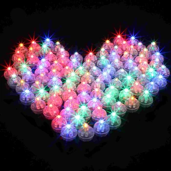 100 шт. круглых вазочек, фонариков, светящихся шаров, светодиодных мини-темных фонариков, маленьких