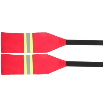 2 шт Флаг безопасности для каяка, Аксессуары для лодки, сделай сам, светоотражающие 2шт (красные горизонтальные полосы) Грузовик