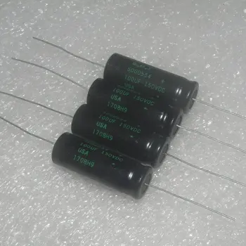 2ШТ электролитический конденсатор с катодом с осевым подогревом 150v100uf 500d554