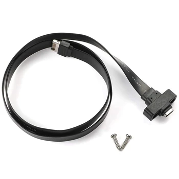 3X Удлинительный кабель USB 3.1 от типа E до типа C на передней панели, внутренний кабель-адаптер Gen 2 (10 Гбит /С), с 2 винтами (50 см)