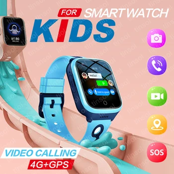4G Детские Смарт-часы K9 Камера SOS GPS WIFI Видеозвонок Водонепроницаемый Монитор Трекер Местоположения ФУНТОВ Детские Умные Часы 1000 мАч