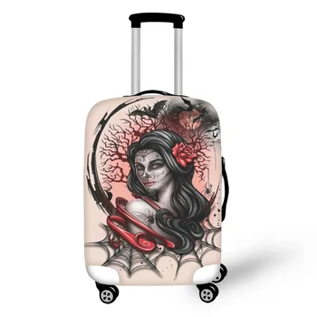 FORUDESIGNS Pretty Goth Girl Designs Чехол для чемодана, уличные чехлы для багажа, прочный модный протектор