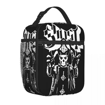 Ghost B.C. Руки вверх, папа, изолированные сумки для ланча, портативная шведская сумка BC Band из тяжелого металла, ланч-бокс, сумка-тоут, сумки для школьной еды