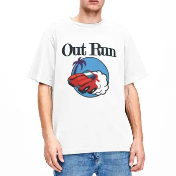 Аксессуары для футболок Men Women Out Run Games, Винтажная хлопчатобумажная одежда, уникальная футболка с круглым вырезом и коротким рукавом, оригинальные футболки