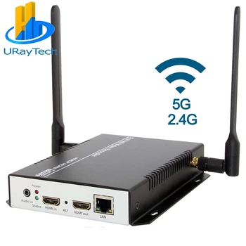 Видеокодер URay 1080P 1080I H 264 HDMI-LAN, преобразователь видеокодера WiFi в прямую трансляцию, беспроводной видео-аудиопередатчик HD