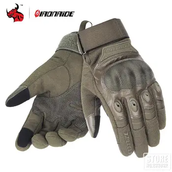 Военно-тактические перчатки с полными пальцами Охотничьи перчатки для стрельбы Велоспорт Велосипед Жесткая оболочка Защитное снаряжение Дышащее 3 Цвета