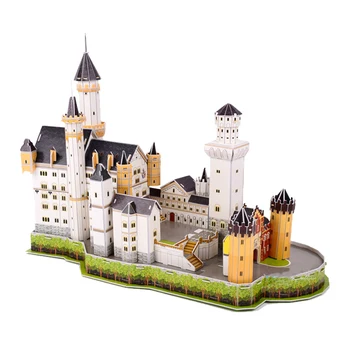 Германия стереофонический пазл Замок Нойшсван модель для сборки своими руками 3D бумажная форма знаменитые архитектурные достопримечательности развивающие игрушки P009