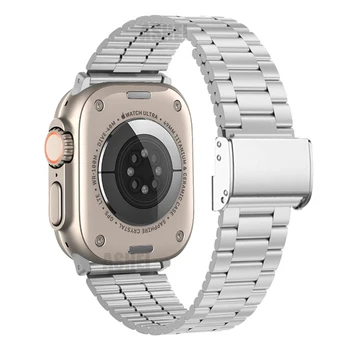 Для Apple watch 45 мм 44 мм 41 мм 40 мм ремешок iwatch ultra ultra2 49 мм se 8 7 6 5 4 se ремешок из нержавеющей стали 3-42 мм 38 мм браслет