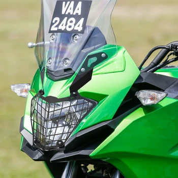 Для KAWASAKI VERSYS-X 250 /300 250 300 ABS 2017 2018-2023 Мотоциклетные фары Защитная решетка Защитная крышка Гриль