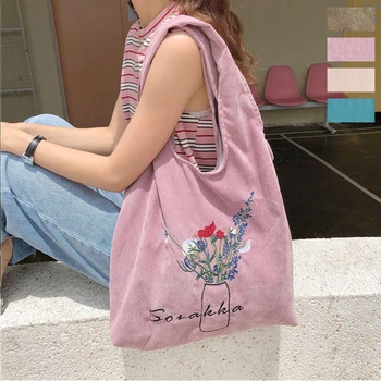 Женская сумка с китайской вышивкой, сумка через плечо в литературном древнем стиле, сумка из вельветовой ткани, женская сумка для покупок