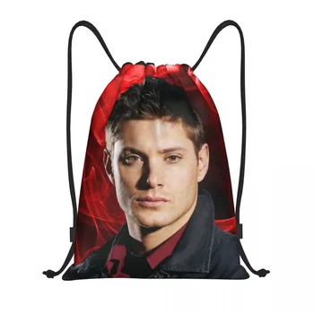 Изготовленная на заказ сумка Dean Winchester Supernatural на шнурке для покупок, рюкзаки для йоги, женская Мужская сумка для ТВ-шоу, спортивная сумка для спортзала