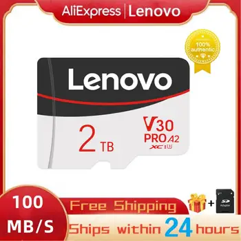 Карта памяти Lenovo 2 ТБ Class 10 Mini SD Card 1 ТБ 512 ГБ TF Флэш-Карта Памяти 256 ГБ Высокоскоростная Micro TF SD-Карта 128 ГБ Для Телефонов