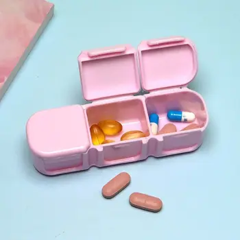Контейнер для хранения витаминов Отсек для вырезания Ювелирных изделий Дорожный футляр для таблеток Дозатор таблеток Коробка для лекарств Коробка для таблеток