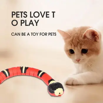 Креативные интерактивные игрушки для кошек с умным сенсорным управлением Snake, Автоматические Игрушки для кошек, Аксессуары для подзарядки через USB, игрушка для котенка, игрушка для домашних собак, игрушка