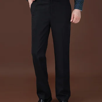 Летние мужские мешковатые брюки, весенне-осенние мужские официальные деловые Тонкие эластичные офисные прямые повседневные брюки