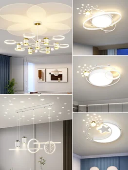 Люстра для гостиной 2023 Новая современная простая и легкая роскошная проекционная лампа, креативные художественные лампы для всего дома.