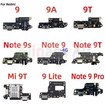 Оригинал Для Xiaomi Redmi Note 9 9A 9C 9T 9T 4G 5G Pro Быстрая Зарядка USB Зарядное Устройство Плата Порт Разъем Микрофон Печатная Плата Док-станция Гибкий Кабель