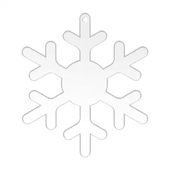 Прозрачный акриловый хрустальный орнамент в виде снежинки Зимняя подвеска в виде Снежинки для зимнего дома Новогодняя Елка Украшение своими руками