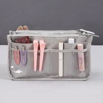 Простая косметичка в корейском стиле, сумка для мелочей, однотонная косметичка с несколькими мешочками, Водонепроницаемый органайзер Большой емкости