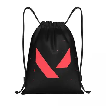 Рюкзак Valorant Glitchy Tech с завязками для женщин и мужчин, рюкзак для спортзала, портативная сумка для тренировок в видеоиграх, сумка