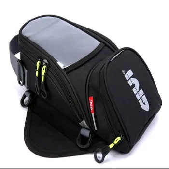 Сумка для топливного бака мотоцикла Водонепроницаемая сумка для багажа для мотоцикла для верховой езды с отверстием для наушников, Магнитная упаковка, Навигационный пакет