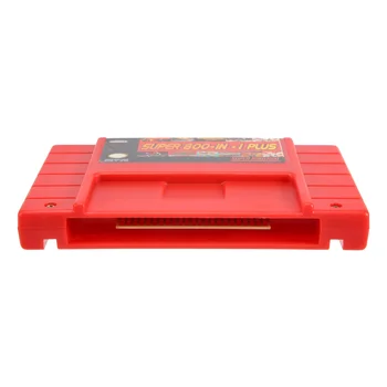 Супер DIY Ретро 800 в 1 ПЛЮС игровой картридж для 16-битной игровой консоли, США, красный